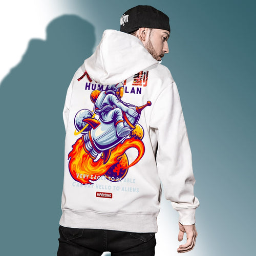 Load image into Gallery viewer, Hoodie Sweatshirt Men Astronaut Print Graphic Mens Hip Hop Korean Fashions long Sleeve Male Oversized Hoodie Sweatshirt
