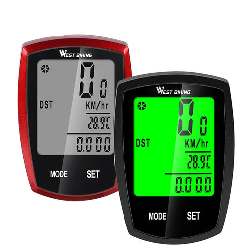 Load image into Gallery viewer, Bike Computer Wireless Wired Speedometer Odometer Waterproof LCD Backlight Cycling MTB Bicycle Computer Stopwatch

