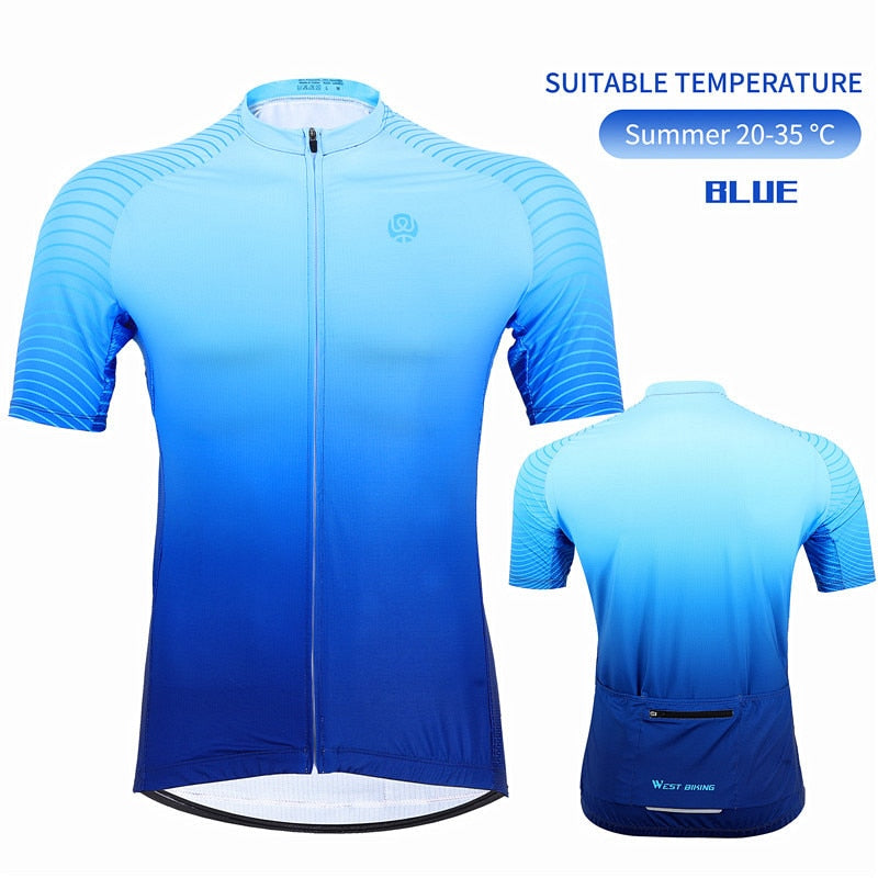 Pro Cycling Jersey Summer Short Sleeve Sport Top Shirt Cool Quick Dry MTB Road Bike Team Jersey Men Cycling Clothing