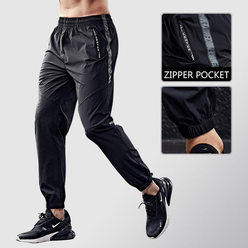 Load image into Gallery viewer, Ice Silk Sport Pants Men Running Sweatpants Gym Fitness Jogging Training Trousers Thin Section Trend Wild Outdoor Dry Fit
