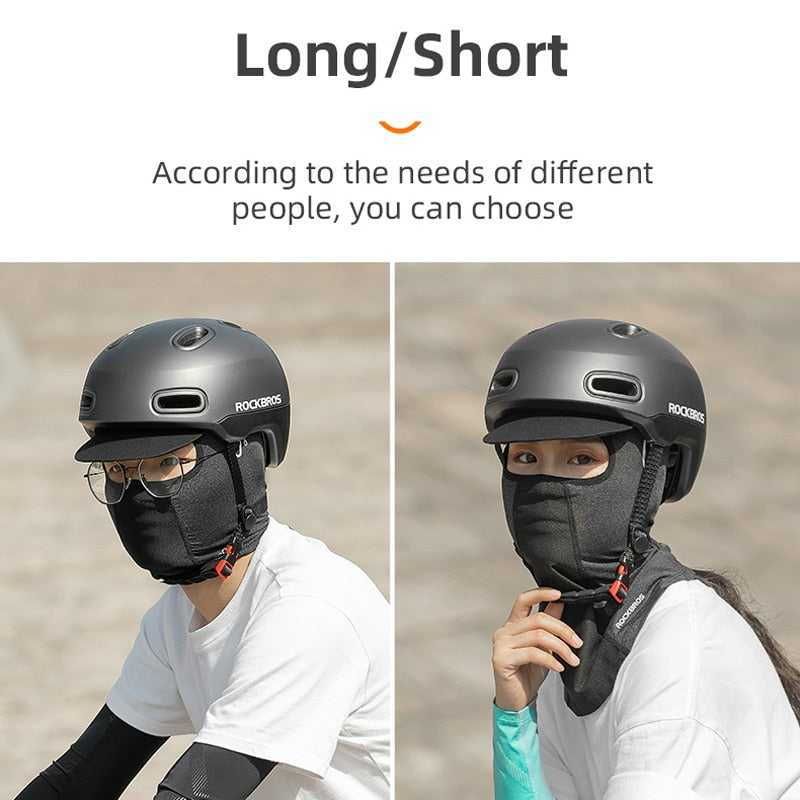 Bike Mask For The Face Summer Breathable Sun UV Protection Balaclava Glasses Hole Men Women Quick-Drying Mask Reusable