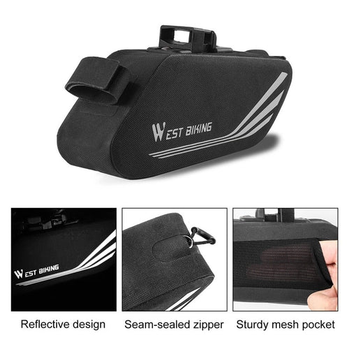 Load image into Gallery viewer, Bike Bag Cycling Rear Seat Tail Bag Waterproof Seatpost Pannie Bag Bike Accessories Reflective Bicycle Saddle Bags
