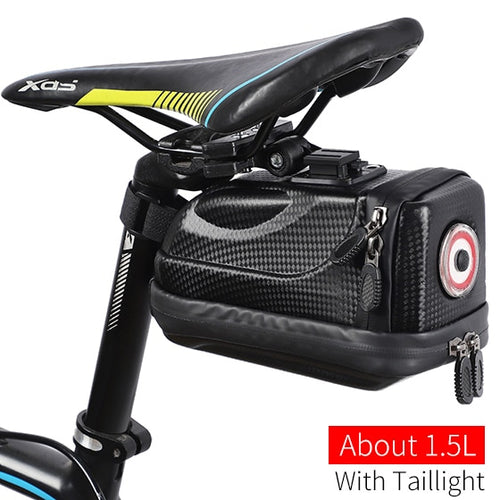 Load image into Gallery viewer, Rainproof Bicycle Bag 3D Shell Reflective Seatpost Saddle Bag Shockproof MTB Road Bike Bag Cycling Accessories
