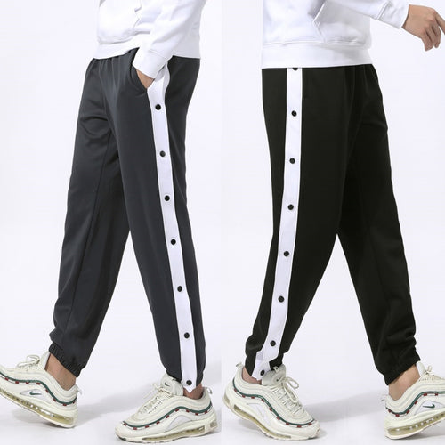 Load image into Gallery viewer, High Quality Men Running Sport Pants Outdoor Fitness Sweatpants with Zipper Pocket Basketball Football Jogging Trousers Black
