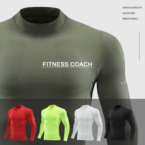 Load image into Gallery viewer, Plus Size Men Compression Sport T-Shirt Top Long Sleeve Gym Running Clothing Fitness Tight Sportswear Hiking Rashgard Sweatshirt
