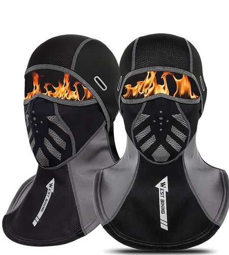 Winter Sport Cycling Cap Reflective Men Women Scarf Balaclava Neck Warmer Ski Bicycle Motorcycle Running Head Cap Hat