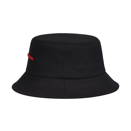 Load image into Gallery viewer, High Quality Bucket Hats For Women Solid Black Summer Hat Men&#39;s Panama Hat 100% Cotton Flat Top Sun Fisherman Cap 59cm
