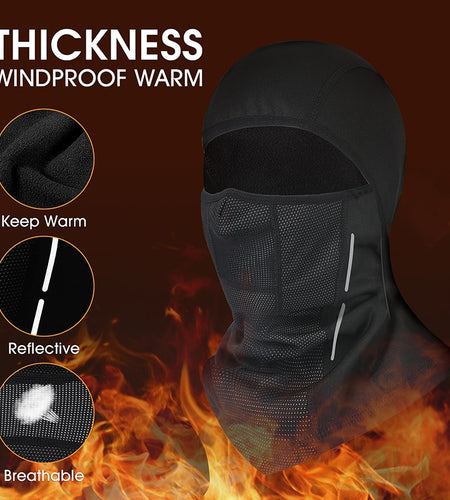 Warm Winter Cycling Cap Reflective Men Women Sport Scarf Balaclava Neck Warmer Ski Bicycle Motorcycle Running Cap Hat