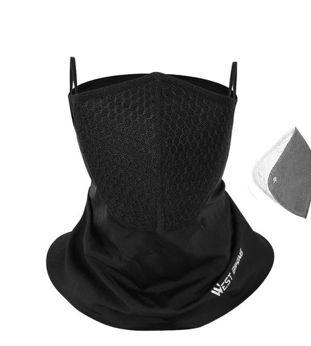 Summer Sports Scarf With Activated Carbon Filter Anti Pollution Anti-UV Breathable Running Bandana Cycling Headwear