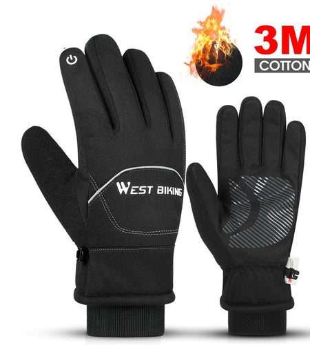 Waterproof Bike Gloves Winter Warm Touch Screen Cycling Gloves 3M Thinsulate Thermal Sport Ski MTB Road Bike Gloves