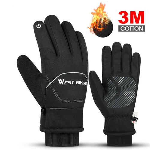 Load image into Gallery viewer, Waterproof Bike Gloves Winter Warm Touch Screen Cycling Gloves 3M Thinsulate Thermal Sport Ski MTB Road Bike Gloves
