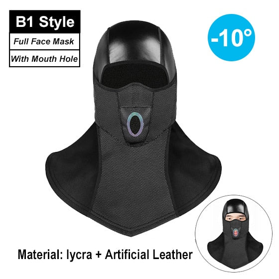 Winter Cycling Face Mask Fleece Thermal Balaclava Keep Warm Windproof Ski Mask Cap Snowboard Bike Bicycle Face Mask
