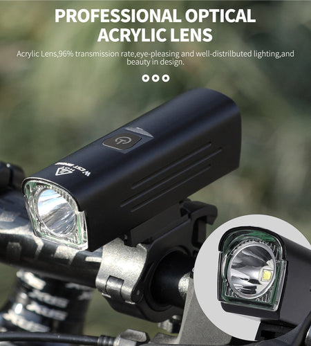 Contest Level Bicycle Light 1300 Lumen USB Rechargeable Flashlight MTB Road Bike LED Headlight Waterproof Rear Lamp