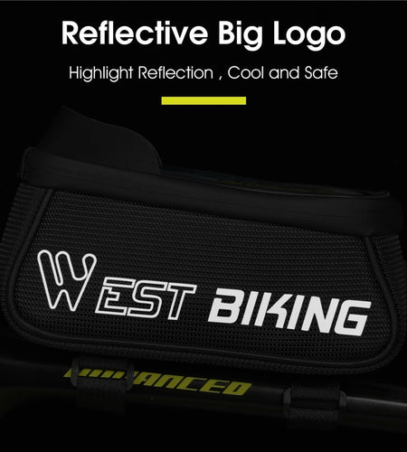 Bicycle Bag Sensitive Touch Screen Bike Phone Bag Front Frame Reflective MTB Road Cycling Accessories Panniers