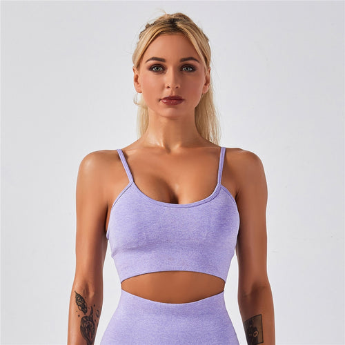 Load image into Gallery viewer, Sports Bra 8 Colors Women Padded Push up Yoga Fitness Daily Wear High Stretch Bra Seamless Sports Top for Running Yoga Gym A012B
