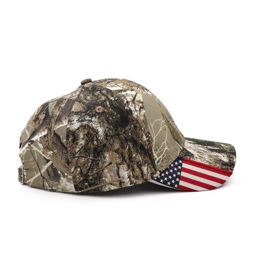 Load image into Gallery viewer, American Flag Hunting Camouflage Baseball Cap Women&#39;s Snapback Hat Summer Outdoor Fishing Hats For Men Army Camo Caps
