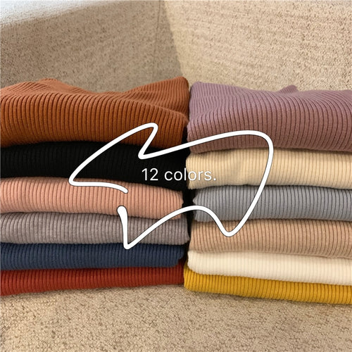 Load image into Gallery viewer, Turtleneck Sweaters Autumn Women Knitted Pullovers Elastic Jumper Soft Long Sleeve Korean Slim Ladies Basic Top New
