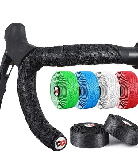 Soft Bike Handlebar Tape EVA Shock Absorption Bicycle Handlebar Tape Anti-slip Cycling Wrap End Plug Accessories