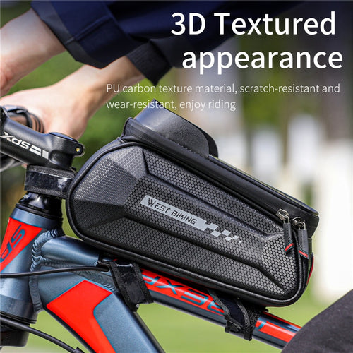 Load image into Gallery viewer, Waterproof Bicycle Bag Front Frame Touch Screen Phone Bag MTB Road Bike Saddle Bag Reflective Cycling Accessories
