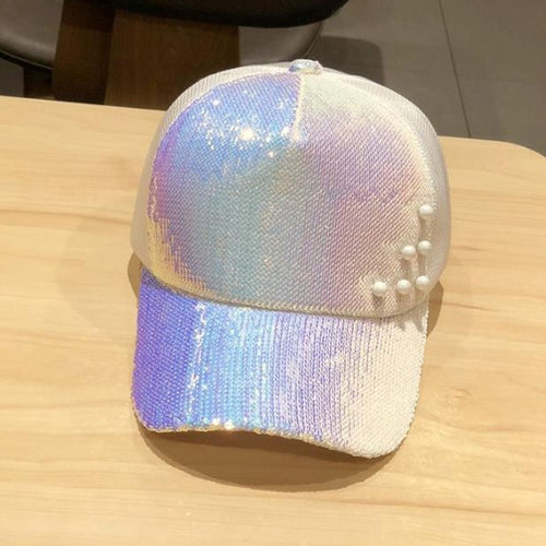 Load image into Gallery viewer, Fashion Women&#39;S Rhinestone Hats Diamond Sun Cap Swag Casquette Snap Back Gorras Solid color Summer Baseball Caps Girl
