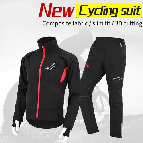 Load image into Gallery viewer, Winter Thermal Cycling Running Jacket Windproof Ski Snow Snowboard Jacket and Pants Set Men Women Sportswear Suit

