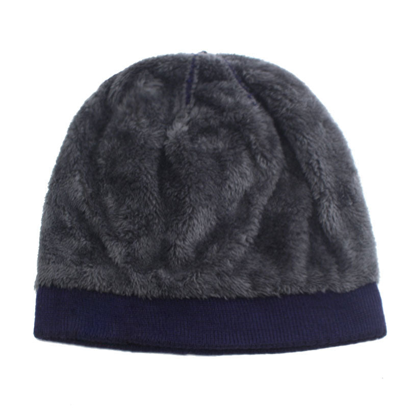 Fashion Knitted Hat Men Winter Hats For Women Skullies Beanies Cap шапк Beanie Hat Fur Gorro Thick Warm Bonnet Men's Winter Cap