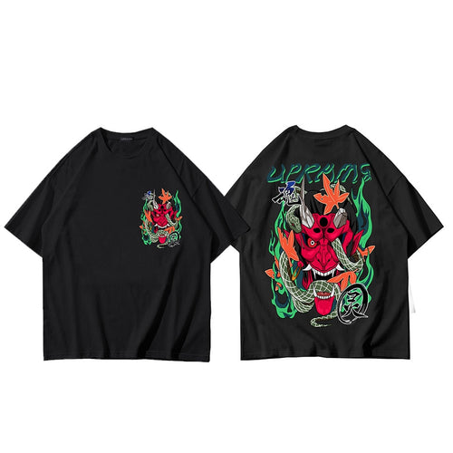 Load image into Gallery viewer, Hip Hop T Shirt Men Snake Ghost T-shirt Harajuku Streetwear Tshirt Cotton Short Sleeve Summer Tops Tee HipHop Back Printed
