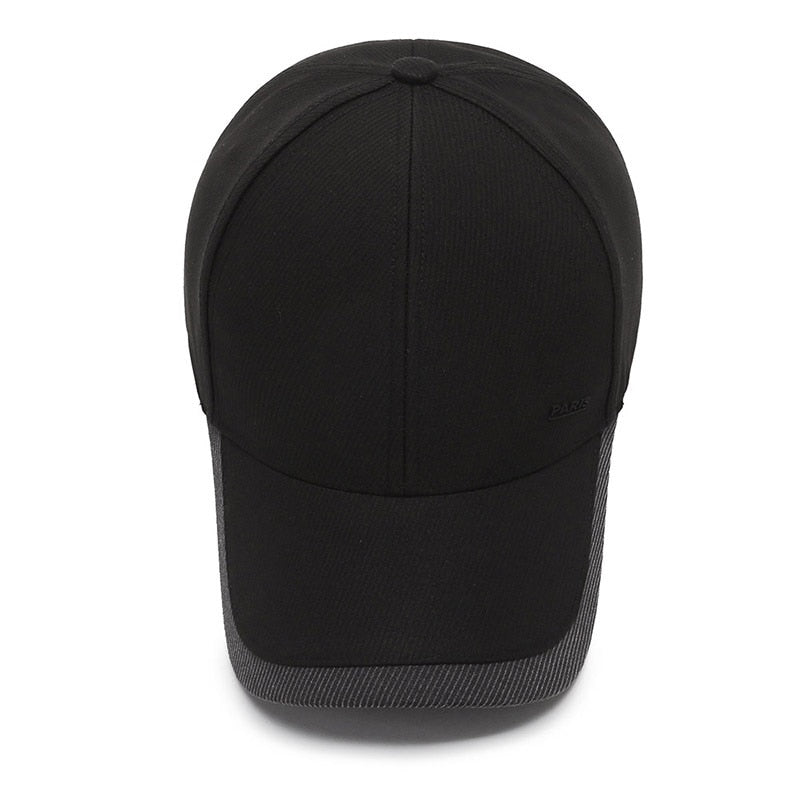 High Quality Cotton Baseball Cap For Men Solid Trucker Hat Gorras Hombre Adjustable Snapback Men's Baseball Caps