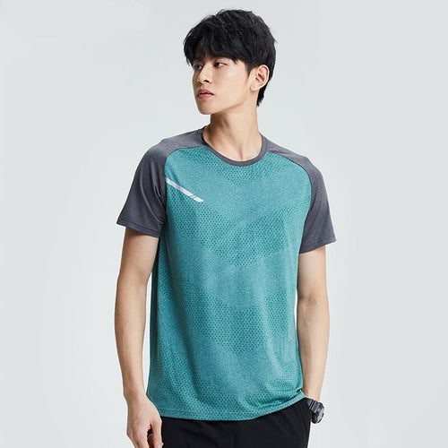 Load image into Gallery viewer, High Quality Men Sport T-Shirt Quick Drying Gym Shirt Running Breathable Shirt Short Sleeve T-shirt Workout Outdoor Fishing Tops
