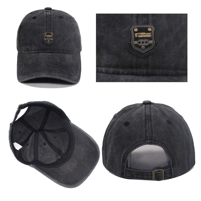 Unisex Vintage Cotton Snapback Caps Men Baseball Cap Hats For Women Summer Bone Outdoor Panama Trucker Dad Men's Baseball Hat