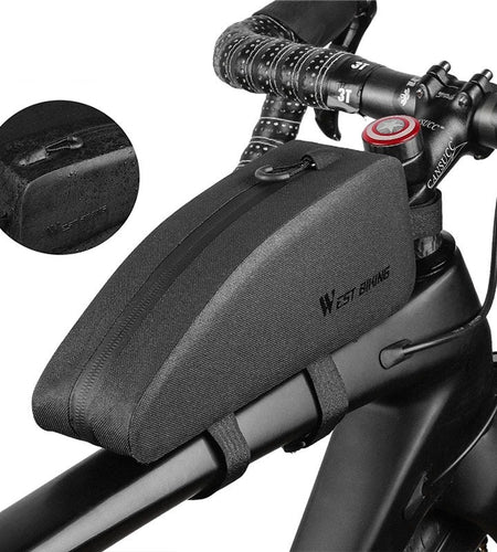Waterproof Cycling Top Front Tube Bag Lightweight MTB Road Bike Frame Bag Slim Bicycle Pannier Case Bike Accessories