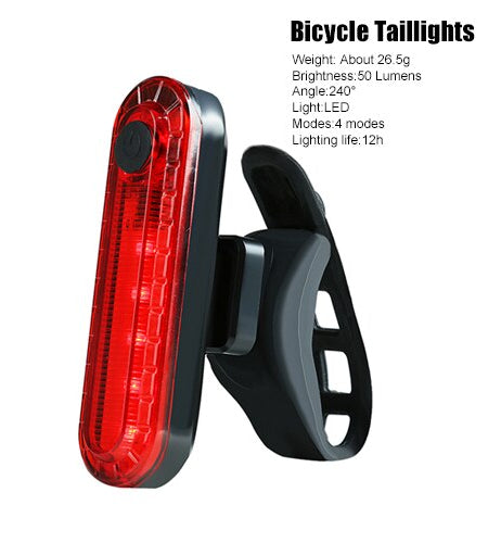 Pro Bike Light Set Smart Sensor Headlight Taillight USB Rechargeable Waterproof MTB Road Bicycle Front Rear Lamp