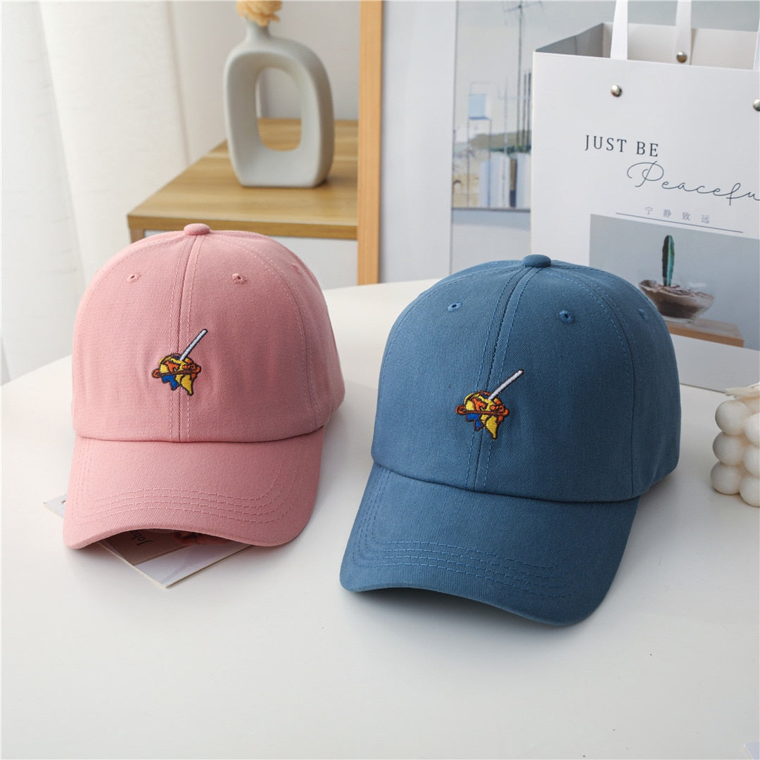 Fashion Women Cap Kpop Style Cartoon Embroidery Bright Baseball Cap For Women High Quality Female Streetwear Sports Hat