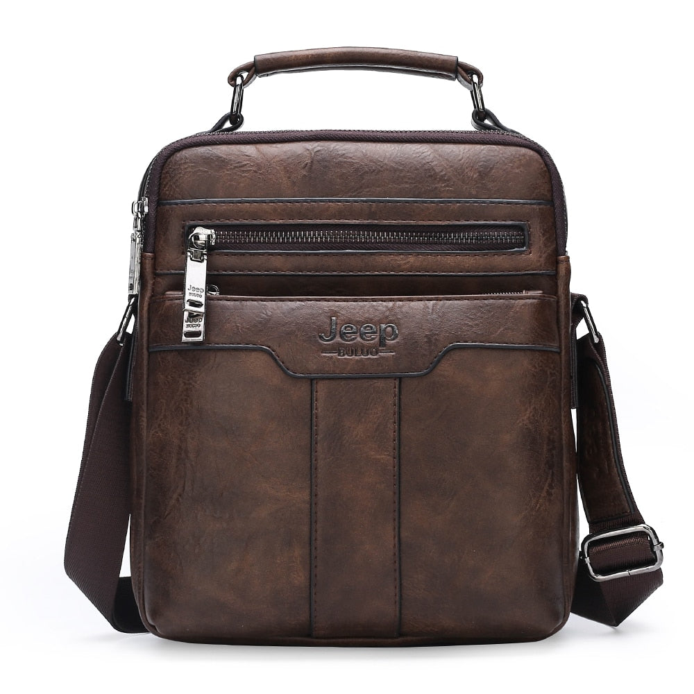 High quality Tote Fashion Business Man Messenger Bag Big Size Split Leather Bags Brand Men's Crossbody Shoulder Bags