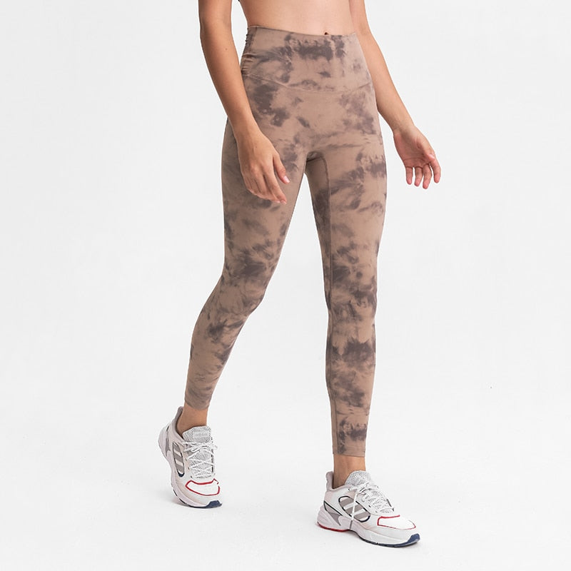 Tie Dye Yoga Pants Sport Legging Women No Camel Toe Workout Leggings Naked Feel High Waist Legging