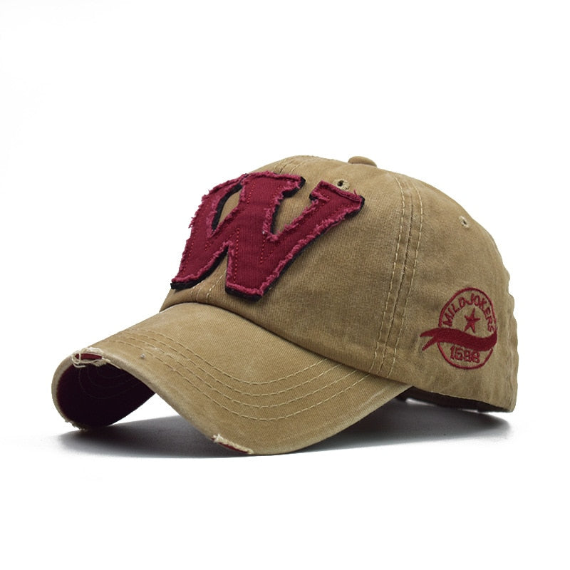 Retro Washed Baseball Cap Fitted Caps Snapback Hat For Men hats Bone Women Gorras Casual Casquette Letter Black Cap