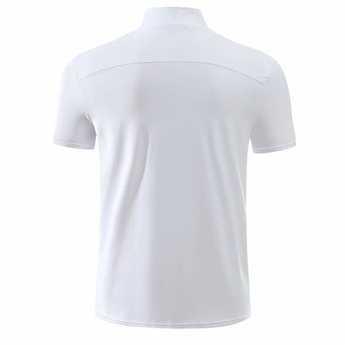 Load image into Gallery viewer, Brand Summer New Men&#39;s T-shirt Lapel Casual Short-sleeved Stitching T-shirt for Male Solid Color Pullover Tops T-shirt
