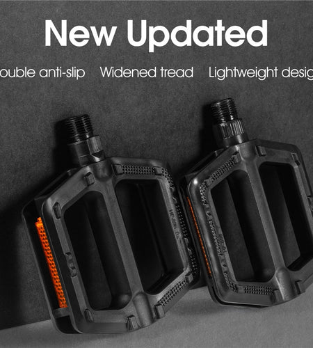 1 Pair High Quality Portable MTB Bike Bicycle Pedals Plastic Road Bike Double DU Pedals Cycling Mountain Bike Parts