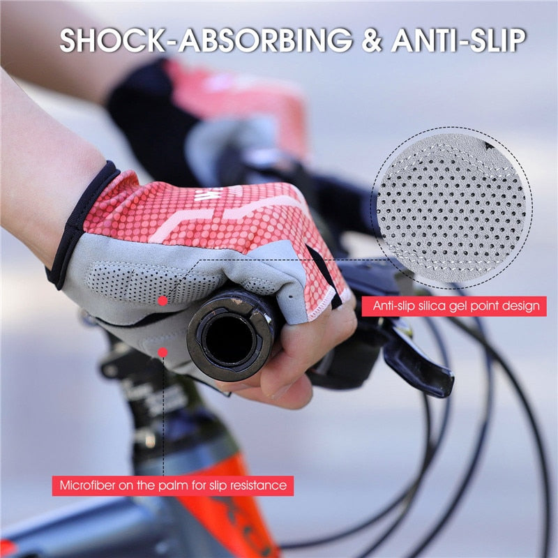 Summer Cycling Gloves Men Women Breathable MTB Road Bicycle Gloves Motorcycle Running Fitness Riding Bike Gloves
