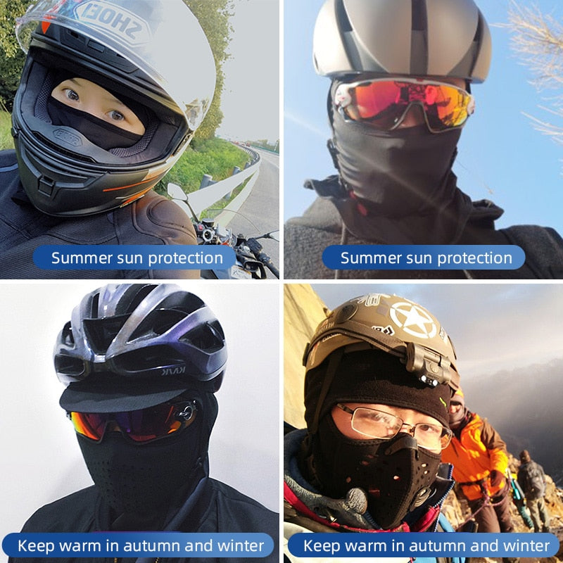 Ice Fabric Cycling Bike Cap Headwear Anti-UV Sunshade Riding Headgear Bicycle Bike Bandana Face Mask Sports Hat Scarf