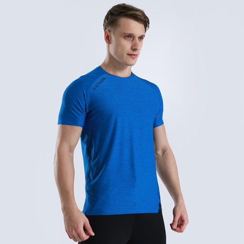 Load image into Gallery viewer, Men Gym Fitness Short Sleeve Top T-Shirt Male Running Sweatshirt  Exercise Jogging Sportswear Compression Sport Clothes Rashgard
