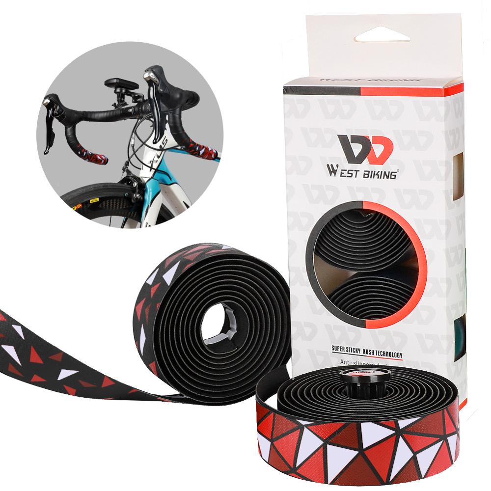 Professional Road Bike Handlebar Tape EVA PU Bicycle Handlebar Tape Anti-slip Shock Absorption Cycling Wrap End Plug