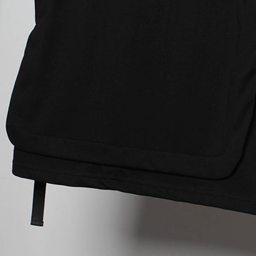 Load image into Gallery viewer, Hip Hop Dark T-Shirt Men Summer Fake two Pieces Ribbon Design Streetwear Tshirts Cotton Tops Tees WB248
