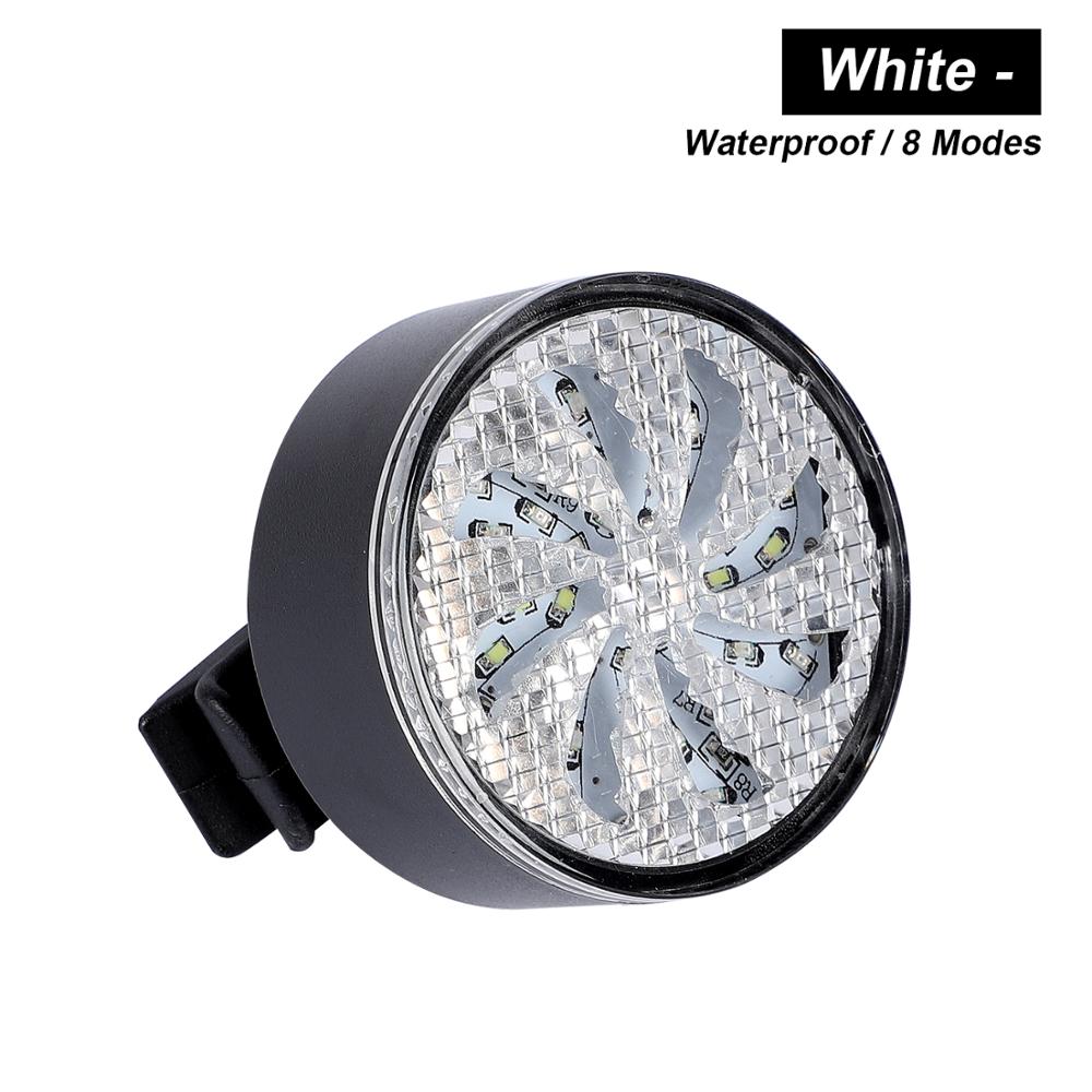 Whirling Windmill LED Bicycle Tail Light 8 Light Modes USB Charge Bike Light Waterproof Safety Warning Seatpost Cycling Light