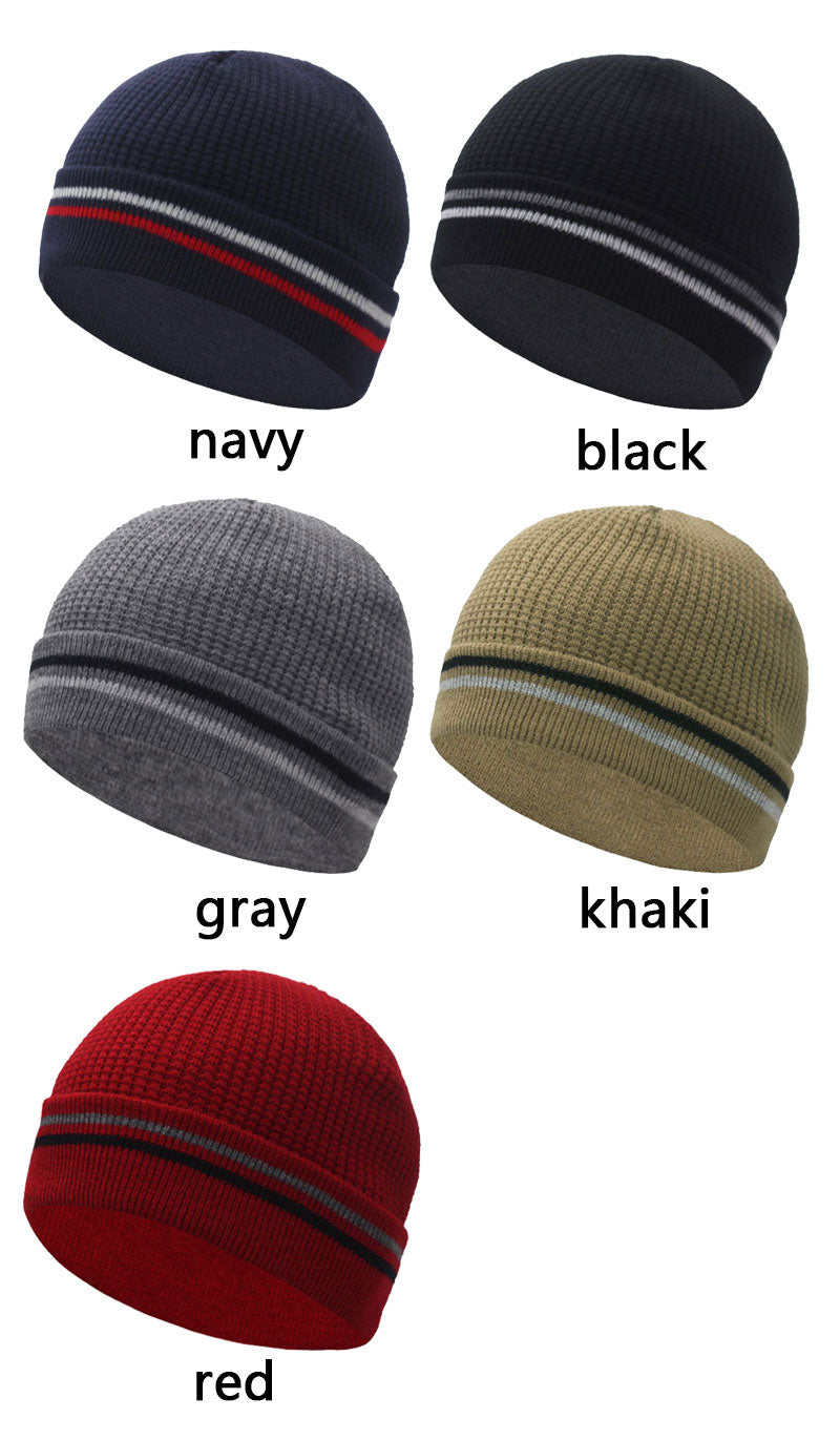 Skullies Beanies Casual Knitted Hat Men Beanie Hats For Men Women Cap Autumn Gorro Ski Warm Skull Bonnet Men's Winter Hat Cap