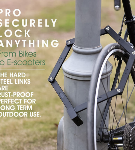 Foldable Bicycle Lock Strong Security Anti-theft Cycling Lock MTB Bicycle Accessories Steel Alloy Scooter E Bike Lock
