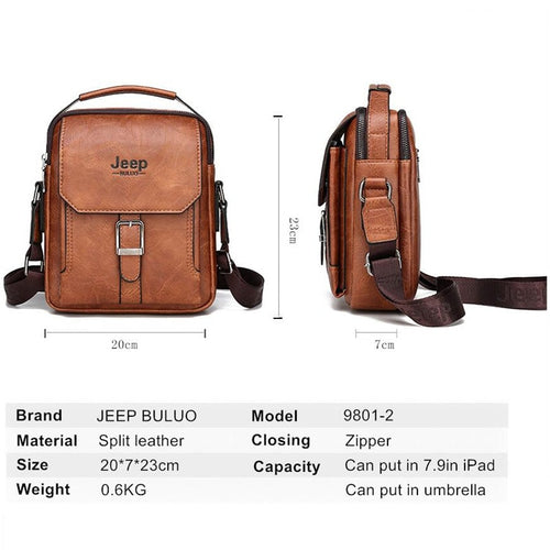 Load image into Gallery viewer, Man&#39;s Tote Hand Bag Crossbody Business Casual Daypacks Leather 2020 New Men Fashion Messenger Shoulder
