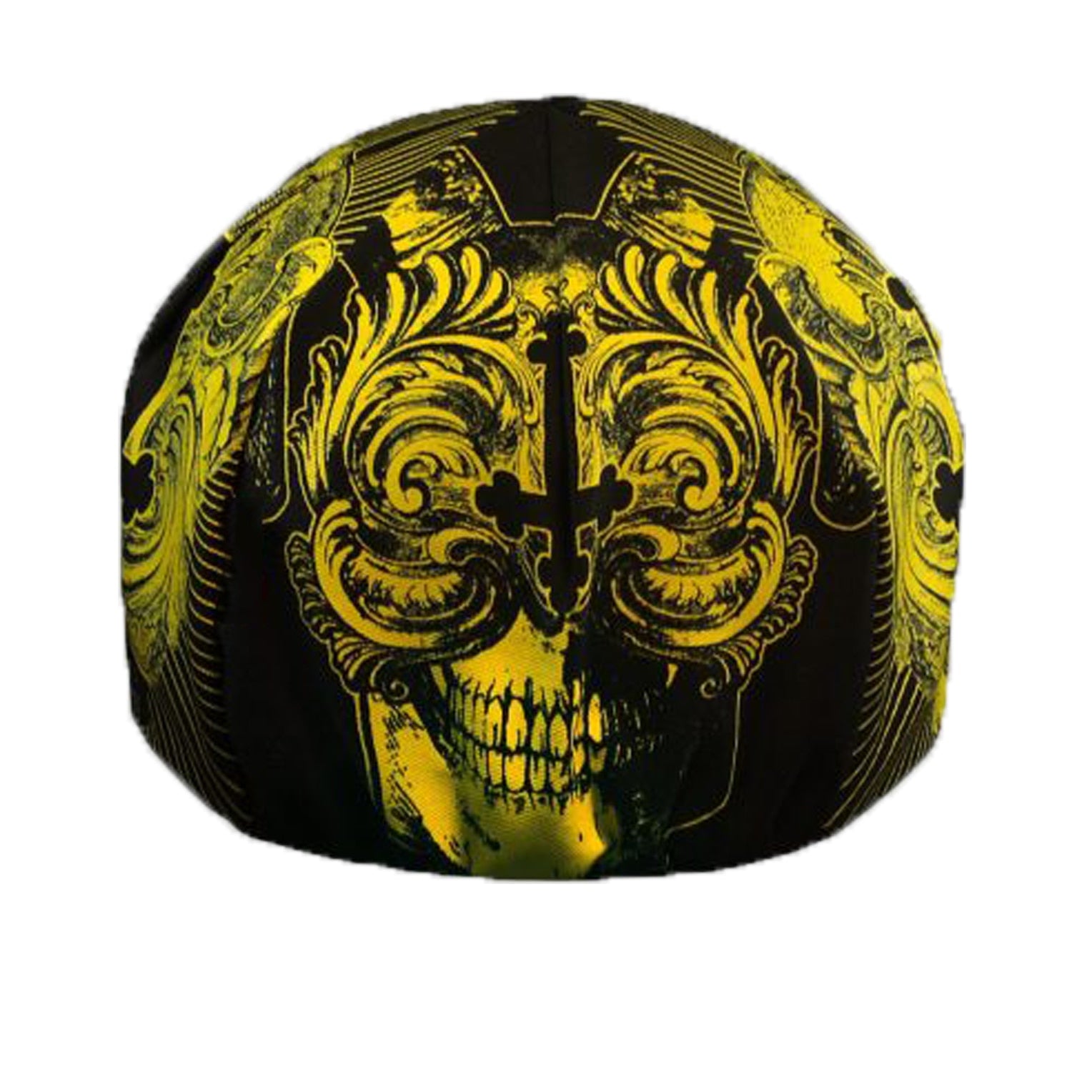 Black Gold Color Skull  Cross Cycling Caps Polyester/Fleece Quick Dry Bicycle Men's Balaclava Road Bike Hat