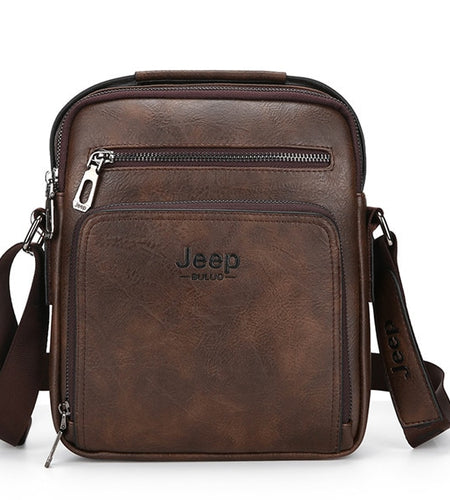 Men Bags Casual Handbag For IPAD Man Leather Messenger Shoulder Bag Crossbody Brown Business Male Tote