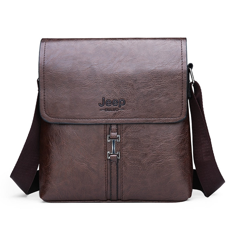 Men's Shoulder Bag Fashion Trend PU High-Quality Fabric Waterproof And Scratch-Resistant Material Messenger Bag